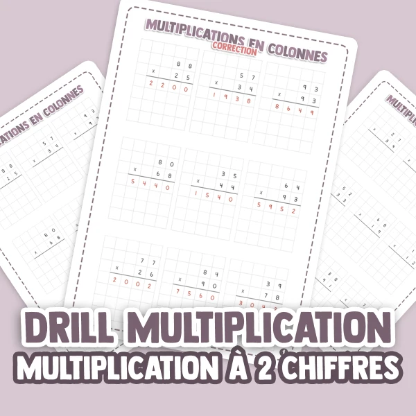 Dossier multiplications à 2 chiffres