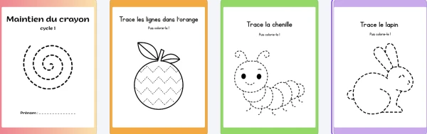 Maintien du crayon – Activités de graphomotricité - Cycle 1