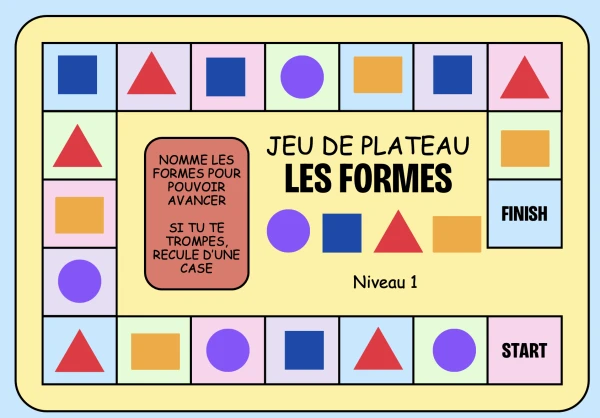Deux jeux de plateau sur les formes