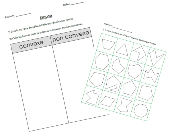 Fiche convexe/non convexe et nombre de côtés