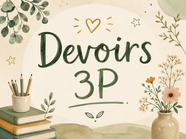 Dossier devoirs 3P - semaine 4