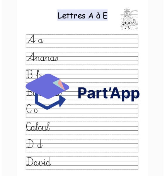 Révisions des lettres majuscules (fin de 4H)