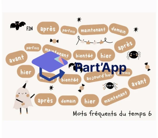 jeu de l'oie - mots fréquents du temps 6