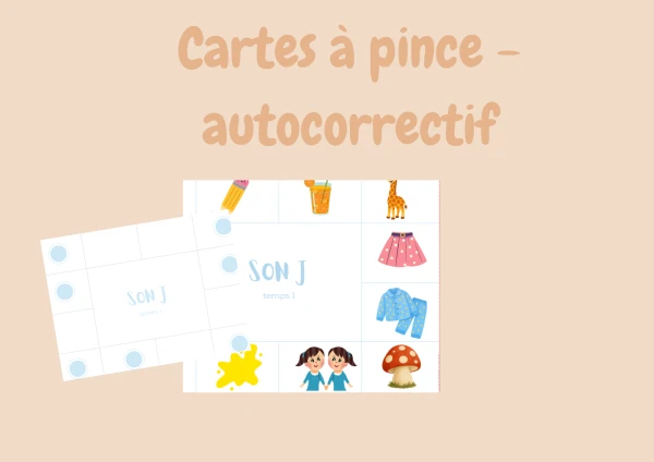 3H - Cartes à  pince, son j