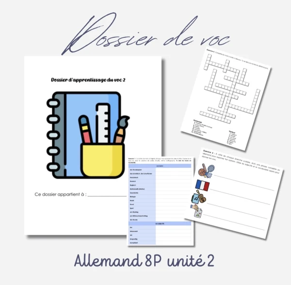 Dossier du voc 2 allemand 8P