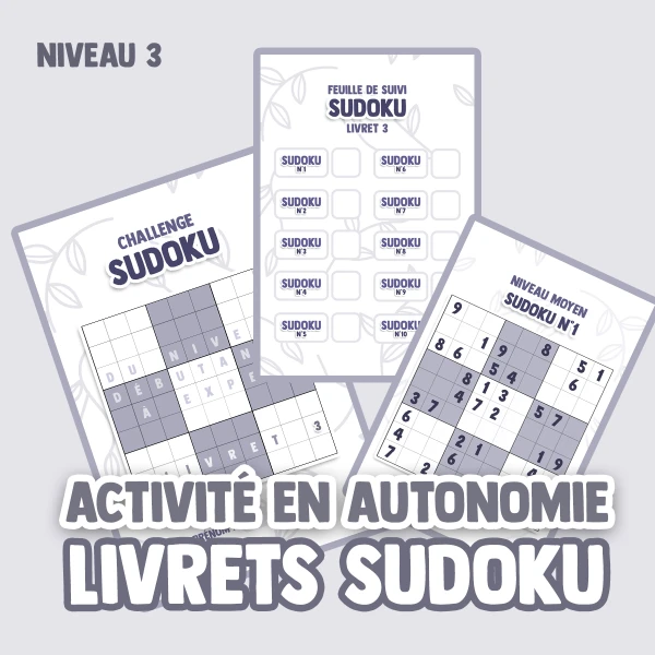 Livret Sudoku - Niveau 3