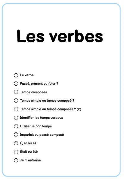 Les verbes