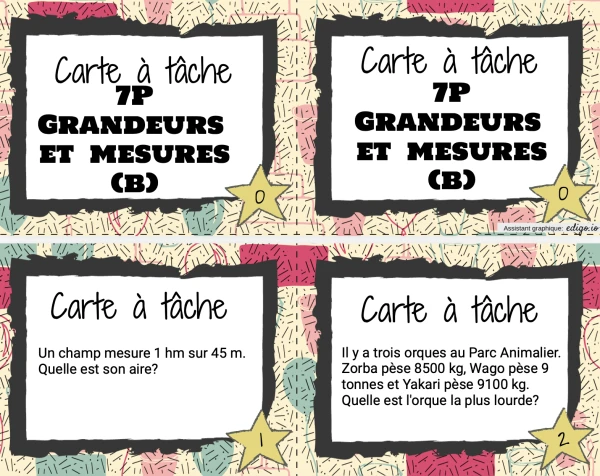 MAT 7P - Cartes à Tâches MSN24 (B)
