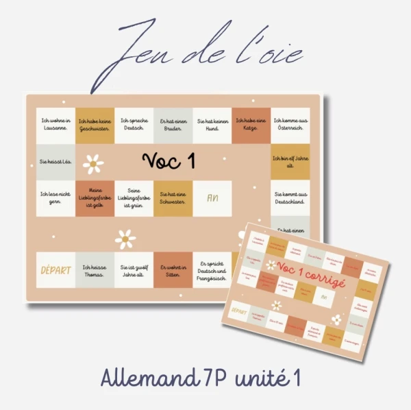Jeu de l’oie voc 1 ALL 7P