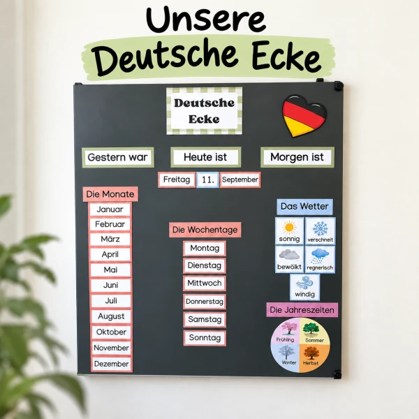 Etiquettes calendrier en allemand !