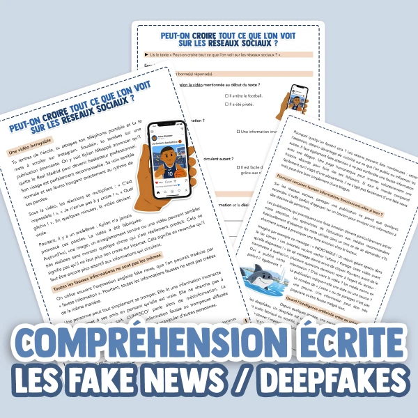 Compréhension écrite - Peut-on croire tout ce que l'on voit sur les réseaux sociaux ?