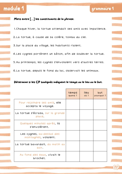 Atelier révision module 1 - 6P