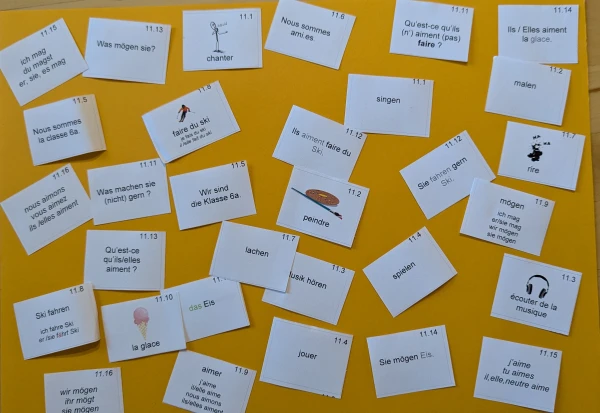 Cartes voc allemand 6H Einheit 11