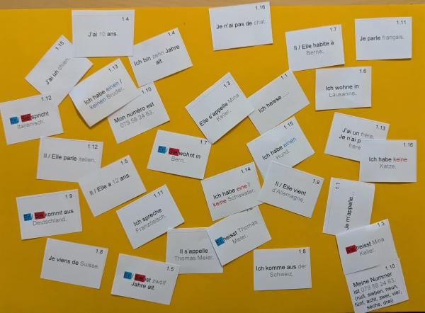 Petites cartes voc 6H Einheit 1
