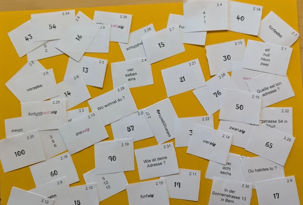 Petites cartes voc 6H Einheit 2