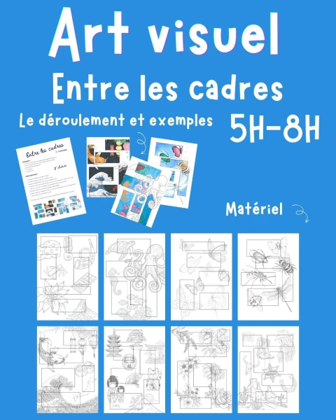 Art visuel - entre les cadres ( déroulement + matériel)