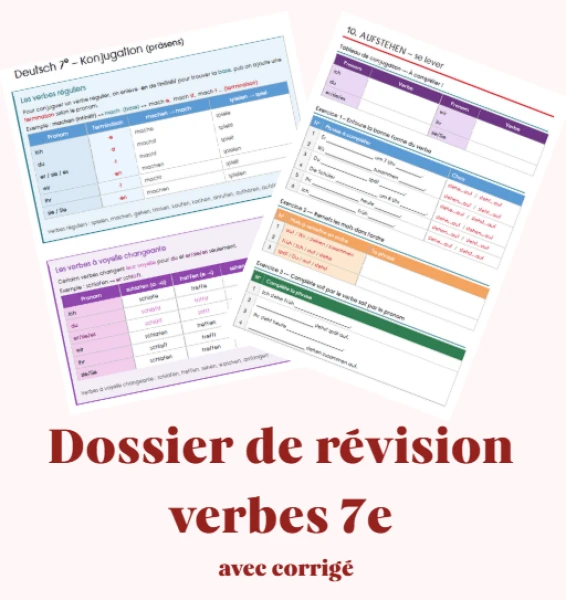 Allemand 7e - Conjugaison