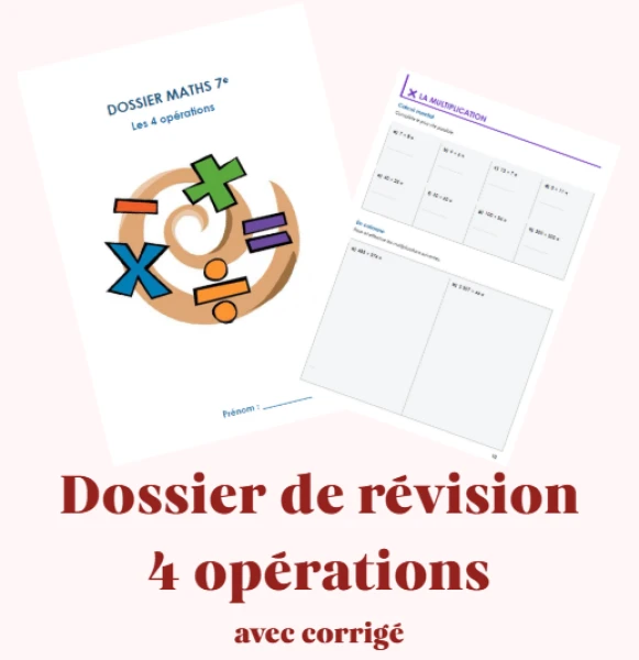 Maths 7e - Opérations