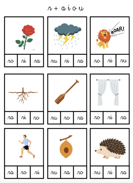 Français 3H - Son R (cartes à pinces)