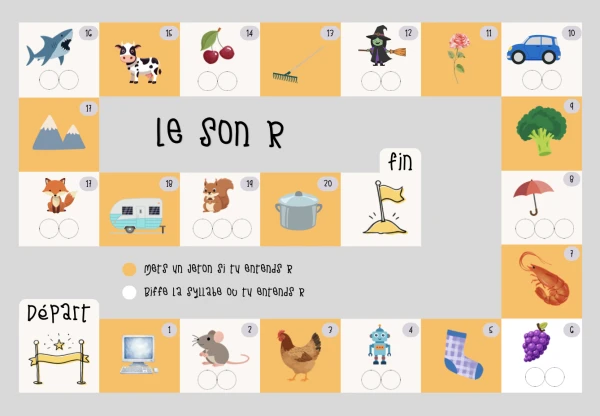 Français 3H - Jeu du son R