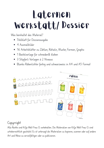 Laternen Werkstatt/ Dossier