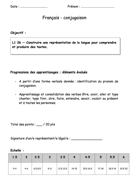 3 ETA sur les verbes de 5P au présent
