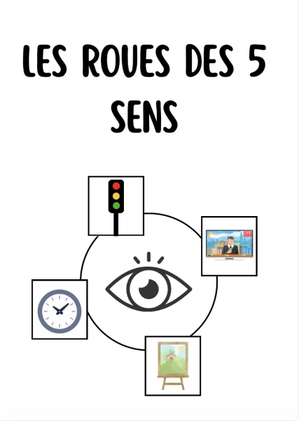 Atelier Les Roues des 5 Sens - Jeu de Pincettes & Tri d'Images (1H-2H / PER)