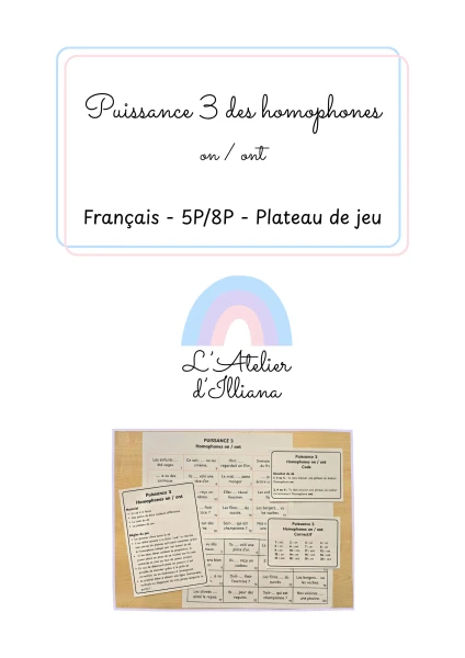 Puissance 3 des homophones (on / ont)