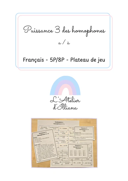 Puissance 3 des homophones (a / à)