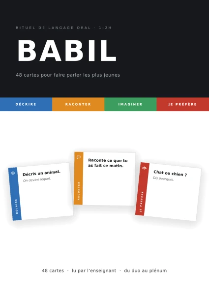 Babil 1-2H : 48 cartes pour faire parler les plus jeunes