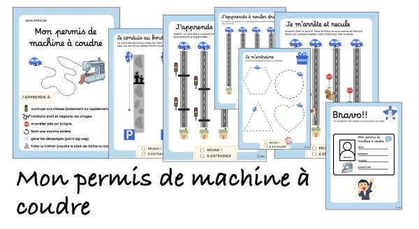 Mon permis de machine à coudre
