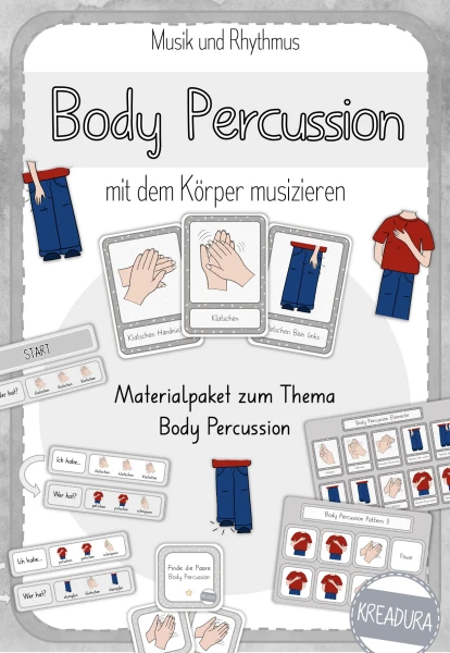 Body Percussion Materialpaket - Spiele - Tafelmaterial - Pattern
