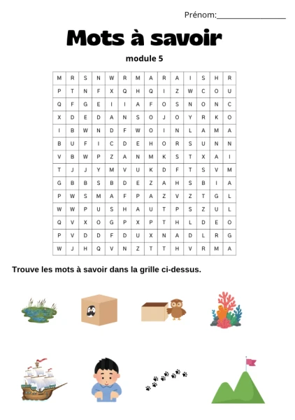 Dictée 5H_module 5+ recette