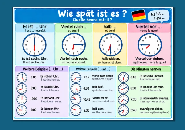wie spät ist es ? - 7H Einheit 3