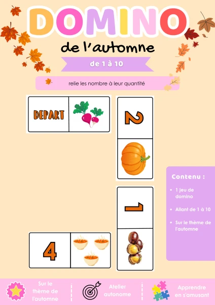 1P-2P – domino de l'automne