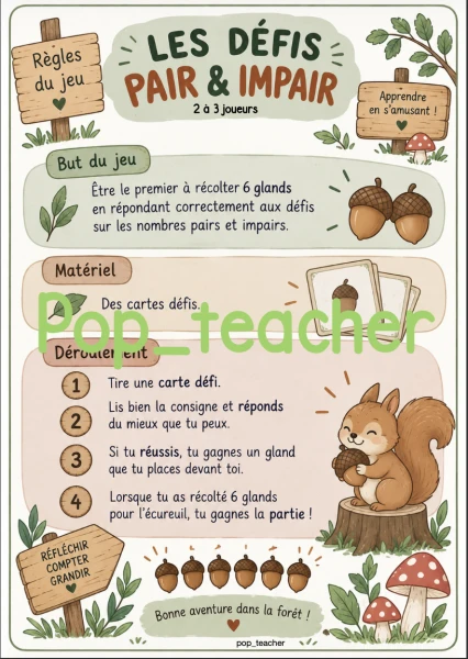 Récolte des pairs et impairs