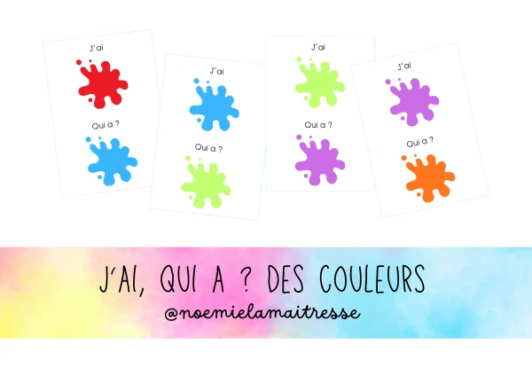J'ai qui a? des couleurs