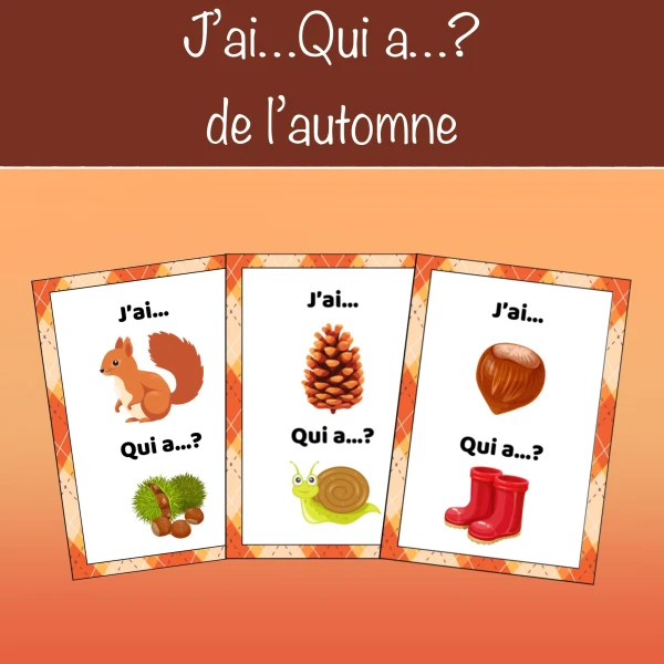 J'ai...Qui a...? de l'automne