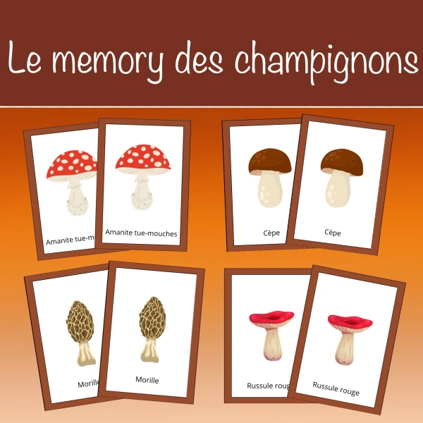 Le memory des champignons