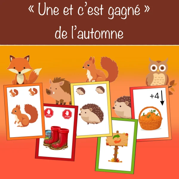 "Une et c'est gagné" de l'automne