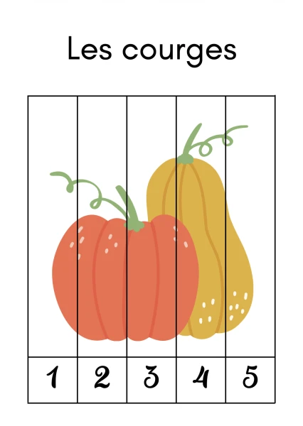 Automne - Puzzles numériques