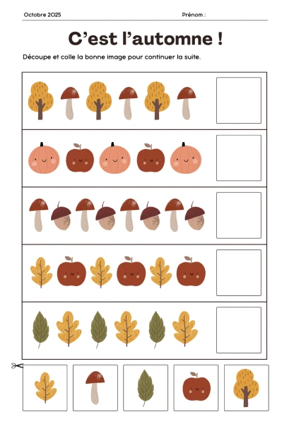 Automne - fiche algorithmes