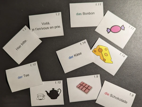 Cartes voc allemand 5H Einheit 3,4,5,6