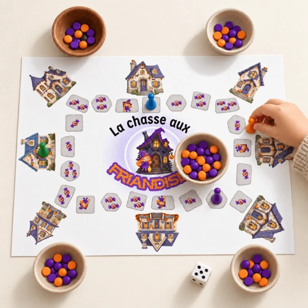 Jeu de plateau d'Halloween