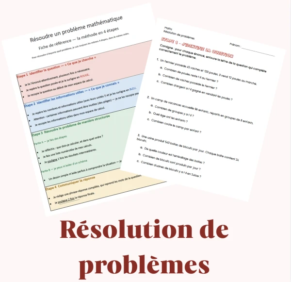 Maths 7-8e - Résolution de problèmes