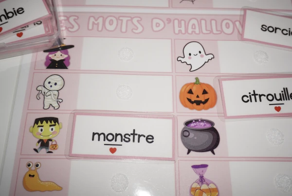 Lecture de mots (Ateliers Halloween)