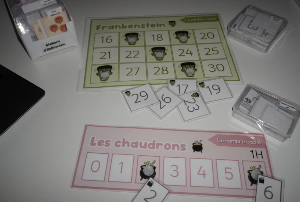 Le nombre caché 1-2H (Ateliers Halloween)