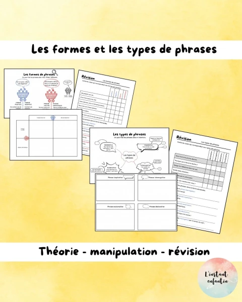 Les formes et les types de phrase