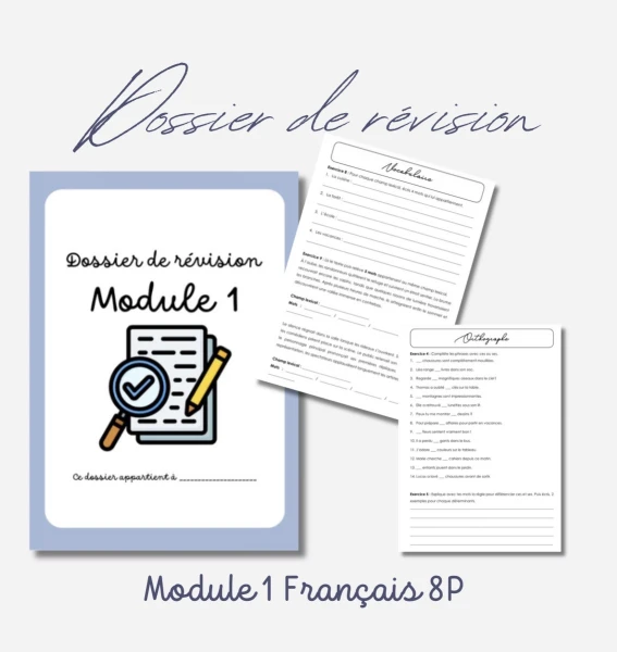 Dossier de révision module 1 français 8P