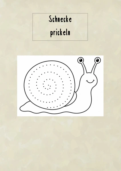 Piquer l'escargot